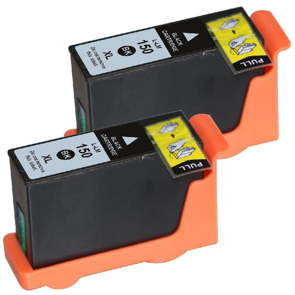 *2 PK150XL Black Ink Cartridge Set Fits Lexmark Pro715  Pro915 Printer - Image 1 of 1