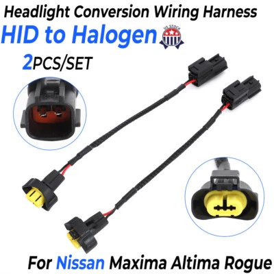 Headlight HID to Halogen Conversion Kit For 2007 -2014 Nissan Altima Low Beam Foto 1 de 4