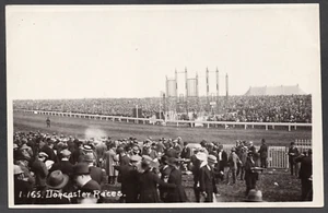 Postkarte Doncaster Yorkshire Rennbahn Rennen Pferderennen frühe RP - Bild 1 von 2