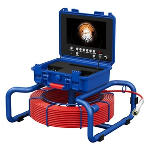 9inch Sewer Camera 80m/262ft Pipe Inspection Camera w/ 512hz Sonde Self Leveling - Picture 1 of 18