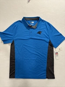 NFL Team Apparel Carolina Panthers Polo/Golf Shirt Men's L NWT - Picture 1 of 4