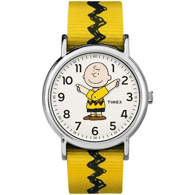 Timex Unisex TW2R41100 Weekender 38mm Peanuts Charlie Brown Nylon - Imagen 1 de 4