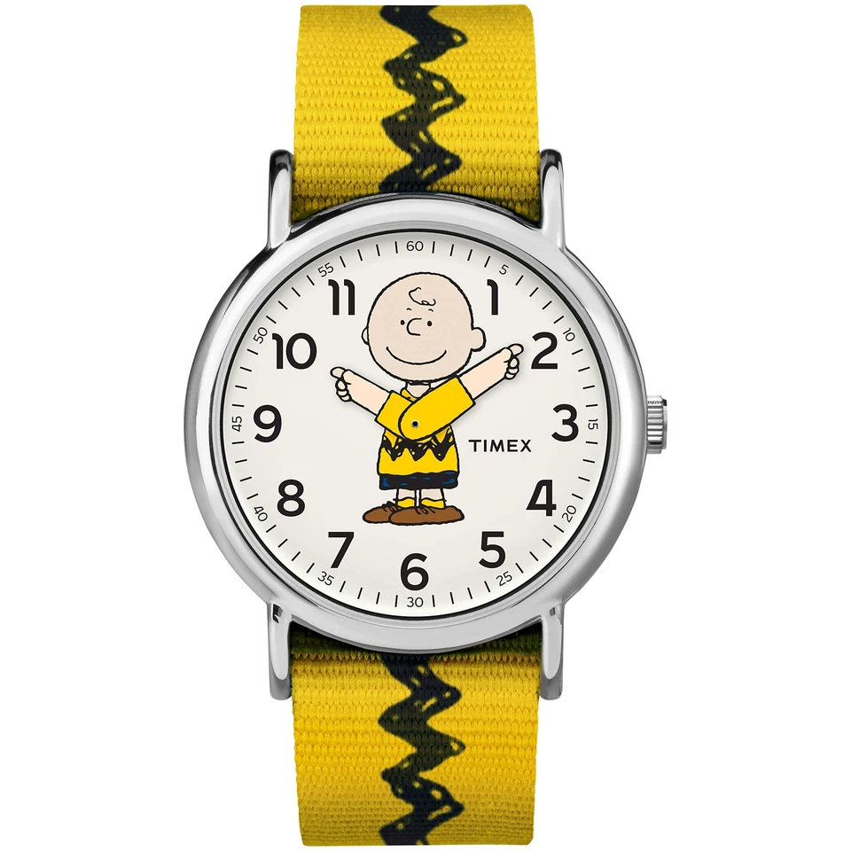 Timex Unisex TW2R41100 Weekender 38mm Peanuts Charlie Brown Nylon - Bild 1 von 4