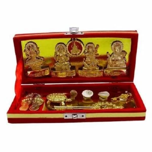 Shri Bhandari Dhan Yantra Kuber Laxmi-Kuber Sri Laxmi Poojan God confezione da 13 - Foto 1 di 4