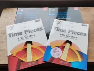 Lot of 4 books TIME PIECES FOR E flat Saxophone & B flat Music Through The Ages - Picture 1 of 1