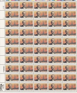 1985 US Scott #2147, 22c Frederic Bartholdi, Statue of Liberty, Sheet of 50 MNH - Picture 1 of 1