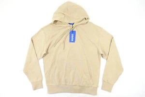 HUGO BOSS NALONSO BEIGE KHAKI SMALL HOODIE PULLOVER SWEATER MENS NWT NEW - Picture 1 of 7
