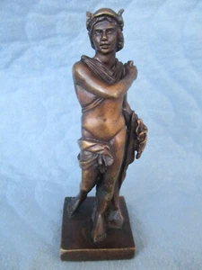 Alte Bronzefigur Römischer Gott Apoll ? H.1 4,3cm - Bild 1 von 10
