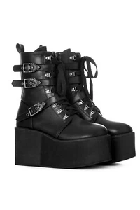 Restyle Stiefel Ceremony Plateauboots Gothic Hexe Wicca witch Cathedral Rosetta - Bild 1 von 63
