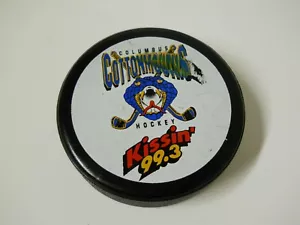 Columbus Cottonmouths Hockey Puck Kissin' 99.3 Powertel Lindsay Kanada offiziell - Bild 1 von 3
