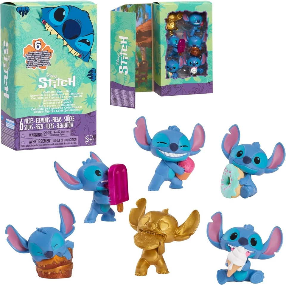 Juego de figuras de personajes coleccionables Just Play Disney Stitch 6 piezas exclusivo NUEVO Foto 1 de 4