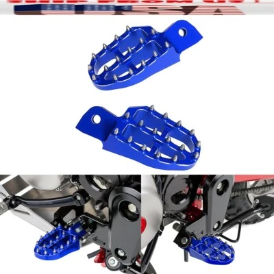Reposapiés todoterreno con clavos 3D azul EE. UU. para HONDA GROM MSX 125 MONKEY 125 Foto 1 de 4