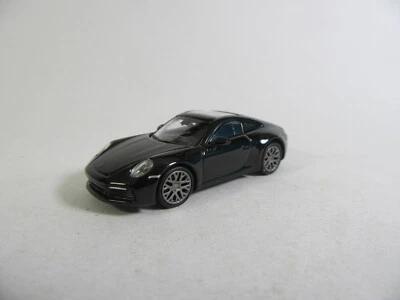 Minichamps 1:87 2019 Porsche 911 4 S Carrera Nera Modello Pronto - Immagine 1 di 4