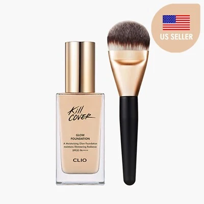 [CLIO] Kill Cover Glow Foundation with BRUSH- SPF 50+, FAST FREE SHIP, US SELLER - Image 1 of 4