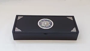 Korean traditional design lacquer jewelry box Pencil case mother-of-pearl - Picture 1 of 9