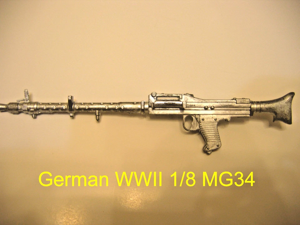 1/8 Metal German WWII MG 34 Machine Gun  re  Big R/C Tank Armored Car Vehicle - Image 1 of 1