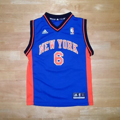 Tyson Chandler New York Knicks #6 Adidas Blue Basketball Jersey Youth Small S 8 - Image 1 of 4