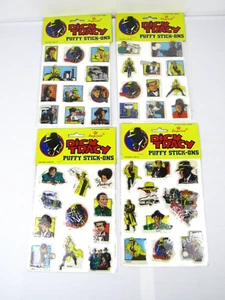 Vintage Dick Tracy Puffy Stickers Lot (4) - Imperial 1990 - Walt Disney - Sealed - Picture 1 of 7