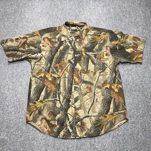 Winchester Shirt Mens XXL Green Camo Realtree Hardwoods Hunting - Picture 1 of 9