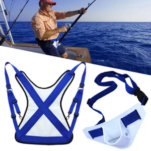 Waist Belt Shoulder Harness Offshore Stand up Accs Rod Holder Fishing Vest! - Picture 1 of 22