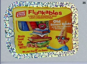 Wacky Packages All New Series 8 FLUNKABLES Silver Flash Foil Parallel #35 - Picture 1 of 1