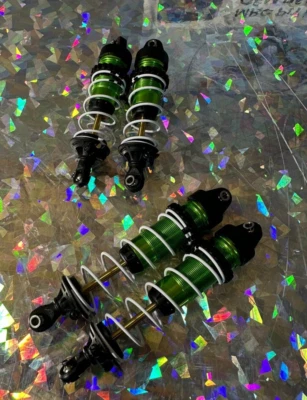 Traxxas Rustler Slash Hoss 4x4 VXL GTR 减震器绿色 TRA7462G 套装 4 Ultimate — 第 1/3 张图片