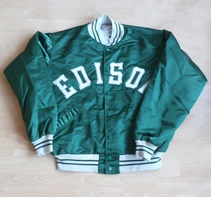 Chaqueta Letterman Universitaria Satinada, 46" (Se adapta a 44) Hecha en EE. UU. - Imagen 1 de 7