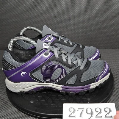 Велосипедные туфли женские Pearl Izumi X-Alp Seek V размер 8 серые фиолетовые спортивные кроссовки - Изображение 1 из 4