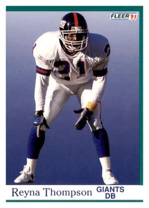 1991 Fleer #320 Reyna Thompson NM. New York Giants DB Football - Picture 1 of 2
