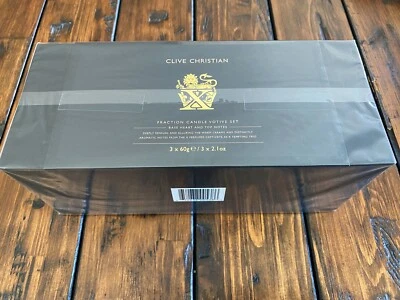 Clive Christian X Trio Candle Set Fraction Candle Votive Set 3 x 60g - Image 1 of 2