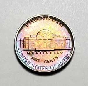 TONED 1980 S  JEFFERSON NICKEL PROOF UNC #C2778 - Picture 1 of 2