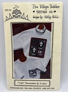 Sudadera y camiseta "Gatos" nuevo en paquete - The Village Peddler Pattern Co. Kathy Nobis - Imagen 1 de 4