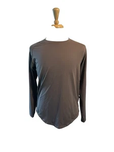 Camisa de gimnasio activa de manga larga marrón talla M de ASRV para hombre - Imagen 1 de 10