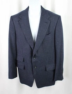 Tom Ford Men's Navy Blue Black Print Wool Blend Shelton Jacket Blazer 54R 44R - Picture 1 of 3