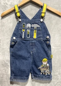 Childrens Stanley Tools Denim Shortalls Size 2T Toddler Kids - Picture 1 of 5