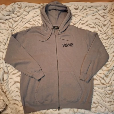 Volcom Stone Issanka Zip Hoodie Kapuzenjacke XL Loose Fit Dusk Grey Stitch - Bild 1 von 4