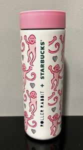 Roller Rabbit Starbucks Lovely Monkey 16oz Stainless Steel Bottle Pink - Picture 1 of 1