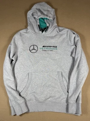 Mercedes AMG Petronas F1 Team Hoodie Men’s Size Medium Gray - Image 1 of 4
