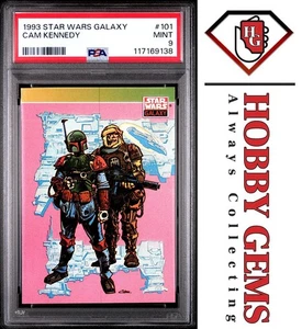 BOBA FETT PSA 9 1993 Topps Star Wars Galaxy Cam Kennedy #101 - Picture 1 of 2