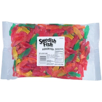 Assorted Soft Chewy Fish Candy 5 lb Bulk Sweet Treats for Parties - Image 1 of 4