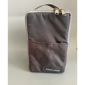 Case Logic Gray Zippered 15 CD Case With Front Pocket - Vintage 90's - Picture 1 of 4