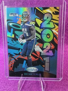 Graffiti azul certificado Panini 2021/50 DK Metcalf #2021-10 Seattle Seahawks - Imagen 1 de 2