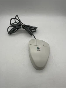 Vintage Logitech Mouseman 3 Button Serial-MousePort M-CQ38 Mechanical Ball Mouse - Picture 1 of 9