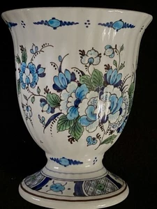 Royal Delft De Porceleyne Fles Colorful Hand-Painted 6" Vase MINT With Original - Picture 1 of 9