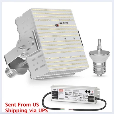 150W Shoebox LED Retrofit Kit Replace 400-600W HID/MH/HPS Parking Lot Road Light - Image 1 of 4