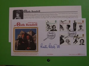 BENHAM FDC COVER  1996 WOMEN OF ACHIEVEMENT SIGNED RUTH RENDELL - NOVELIST - Picture 1 of 1