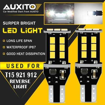 2x AUXITO LED Bombillas Inversa 921 para GMC Sierra 1500 2500 3500 HD 2014-2022 Foto 1 de 4