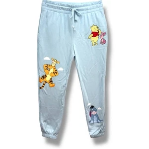 Winnie Puuh himmelblaue Jogginghose Jogginghose Damen Large (12/14) neu - Bild 1 von 13