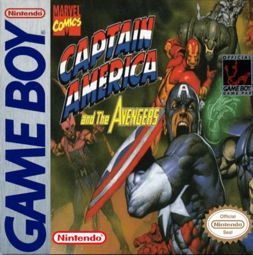 Captain America & The Avengers + Hülle - Nintendo Gameboy Classic Spiel - USA - Bild 1 von 1