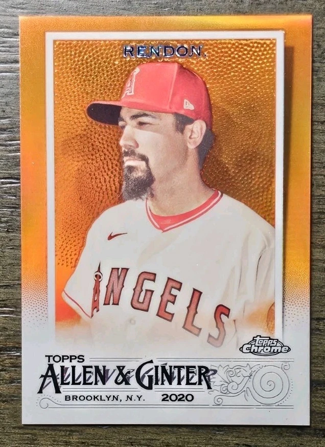 Anthony Rendon 2020 Topps Chrome Allen & Ginter Orange Refractor /25 - Image 1 of 2